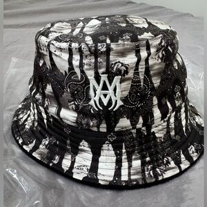 AMIRI Bandana Aloha Silk Reversible Bucket Hat